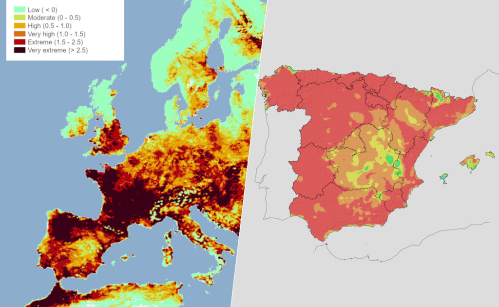 Los mapas que explican por qué Castilla y León se han convertido en la «zona cero» de los incendios forestales